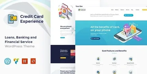 Credit Card Experience – Loan Company and Online Banking WordPress Theme product artwork