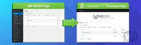 WP Frontend Admin – Create frontend dashboards for WordPress product artwork
