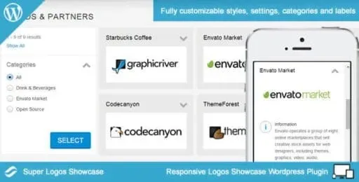 Super Logos Showcase For WordPress product artwork