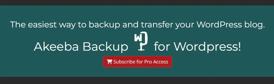 Akeeba Backup Pro product artwork