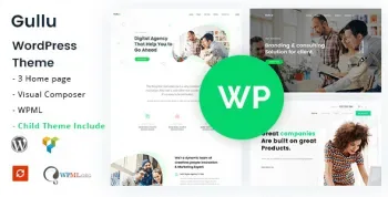 Gullu – Agency & Multipurpose WordPress Theme product artwork
