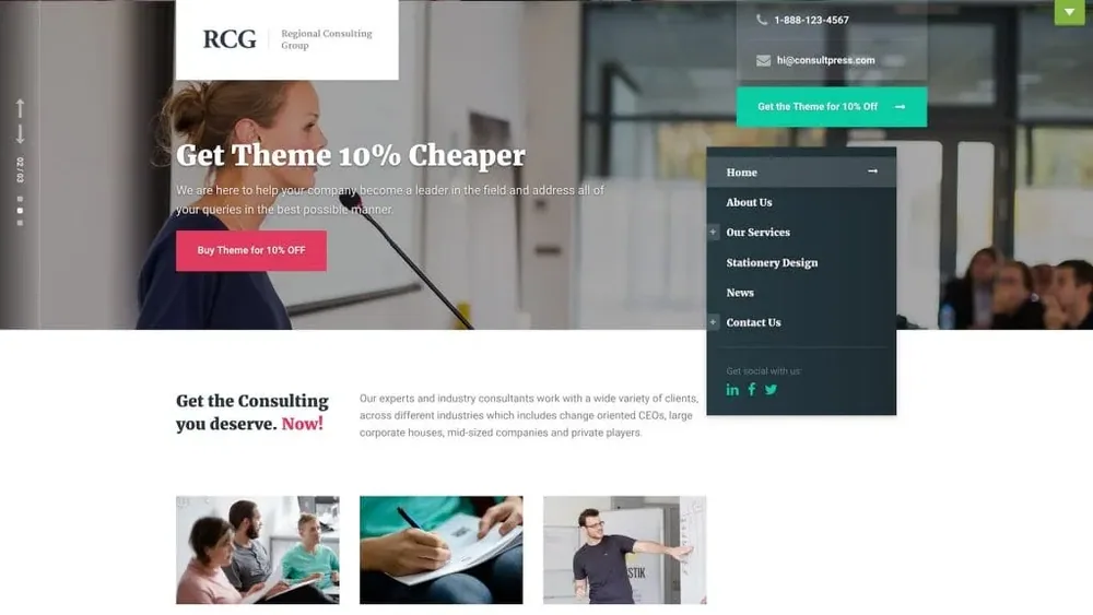 ConsultPress WordPress Theme product artwork