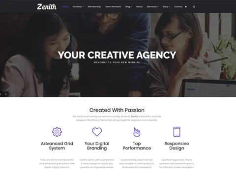 Zenith WordPress Theme product artwork