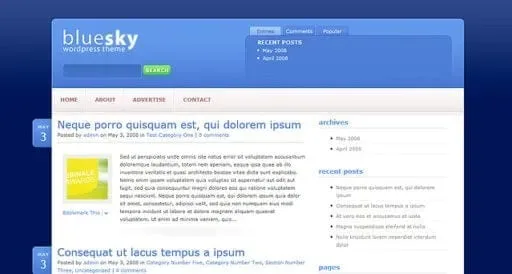Elegant Themes BlueSky product artwork