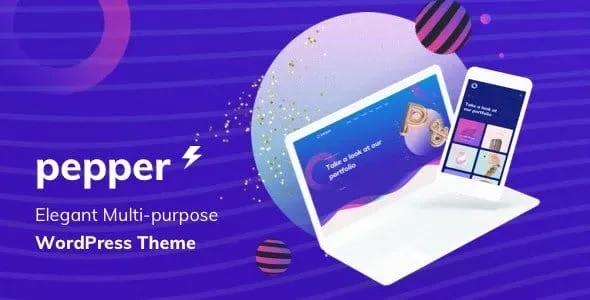 Pepper – Elegent Multi Purpose WordPress Theme product artwork