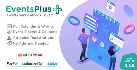 Events Calendar Registration & Tickets product artwork