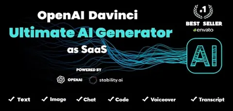 OpenAI Davinci – AI Writing Assistant and Content Creator as SaaS product artwork