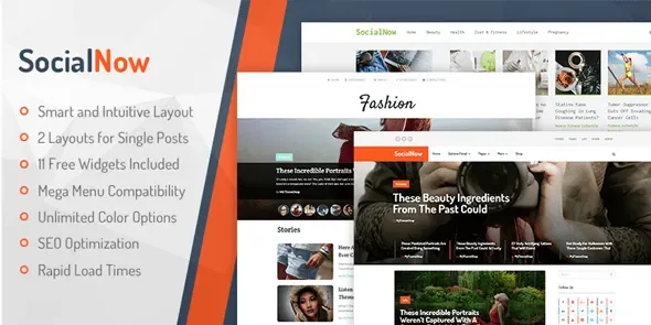 MyThemeShop Social Now WordPress Theme product artwork