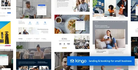 Kingo – Booking WordPress for Small Business product artwork
