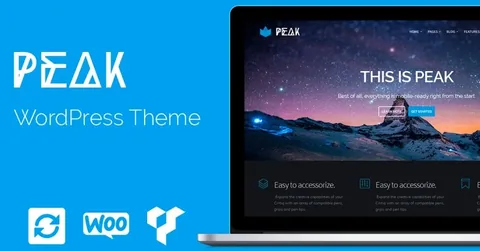 Peak WordPress Theme product artwork
