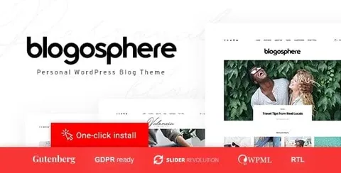 Blogosphere – Multipurpose Blogging Theme product artwork
