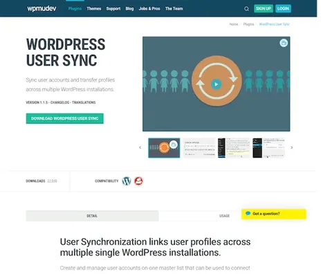 WPMU DEV User Synchronization product artwork
