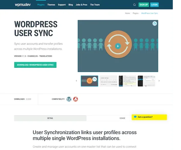 WPMU DEV User Synchronization product artwork