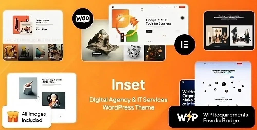 Inset – Digital Agency & IT Services WordPress Theme product artwork