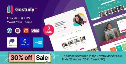 Gostudy – Education WordPress Theme product artwork