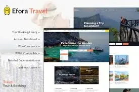 Efora – Travel, Tour Booking WordPress Theme product artwork