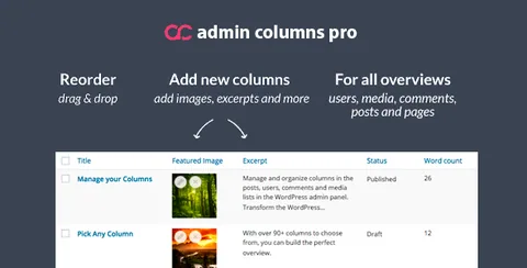 Admin Columns Pro + All Addons product artwork