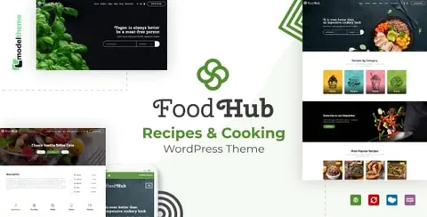 Foodhub – Recipes WordPress Theme product artwork