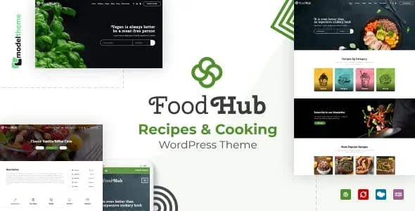Foodhub – Recipes WordPress Theme product artwork