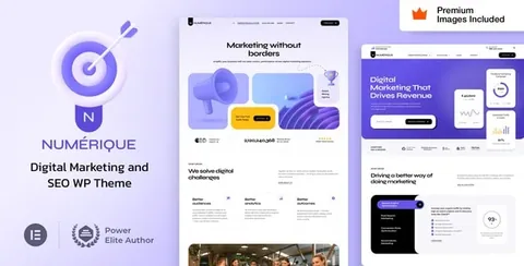 Numérique – SEO Digital Marketing WordPress Theme product artwork