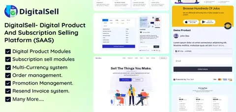 DigitalSell- Digital Product And Subscription Selling Platform product artwork