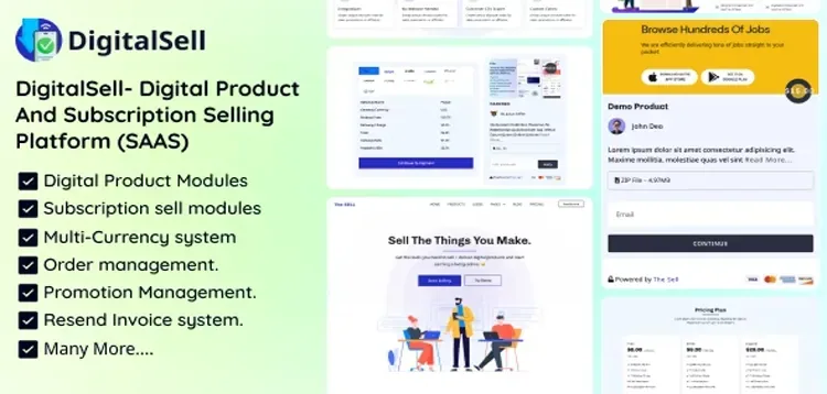 DigitalSell- Digital Product And Subscription Selling Platform product artwork
