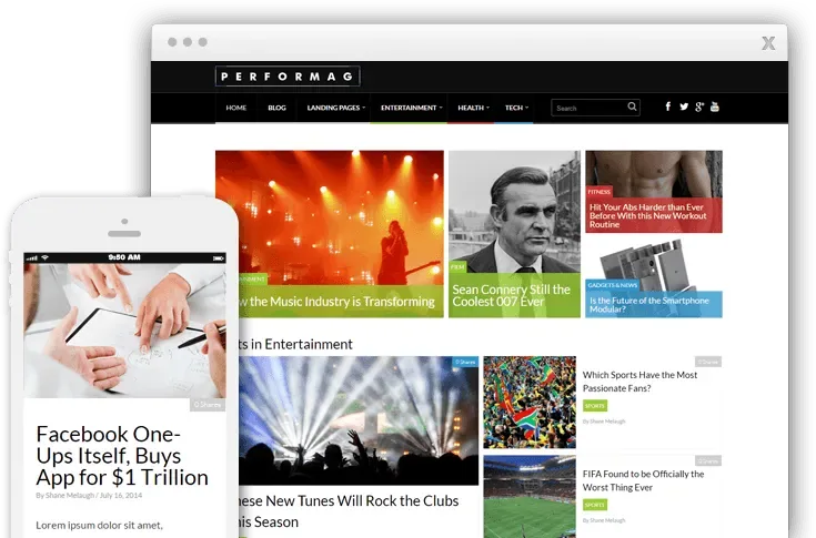 Thrive Performag Theme product artwork