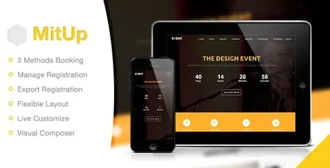 MitUp – Event & Conference WordPress Theme product artwork