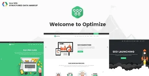 Optimize – SEO, Digital Marketing, Social Media Theme product artwork