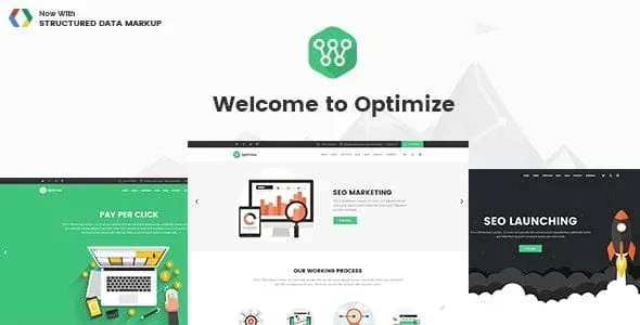Optimize – SEO, Digital Marketing, Social Media Theme product artwork
