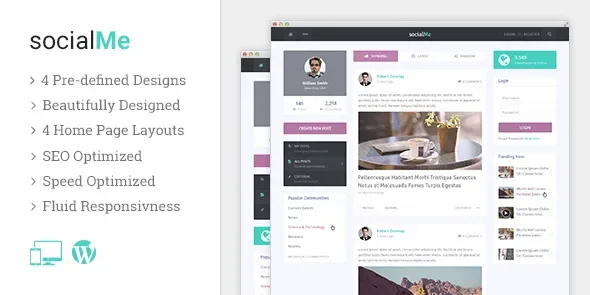 MyThemeShop socialMe WordPress Theme product artwork
