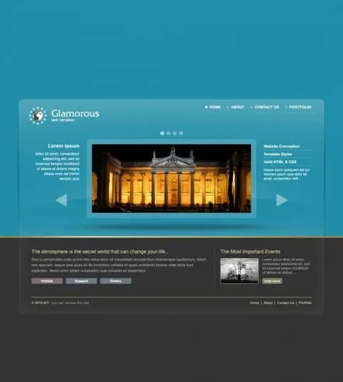 Glamorous WordPress Theme product artwork