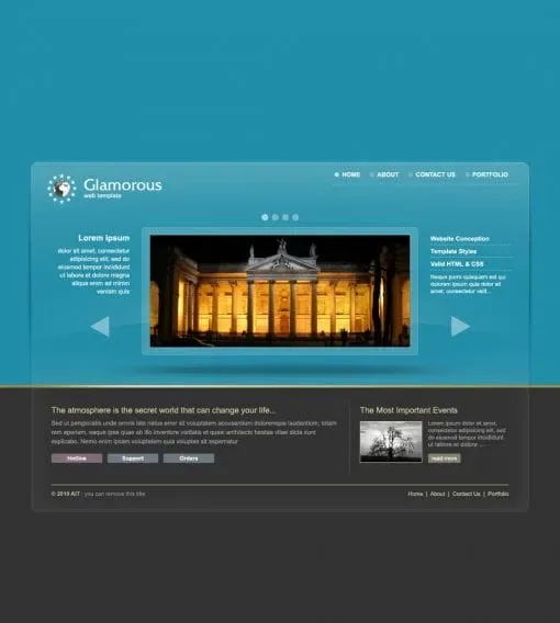 Glamorous WordPress Theme product artwork