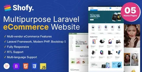 Shofy – eCommerce & Multivendor Marketplace Laravel Platform product artwork