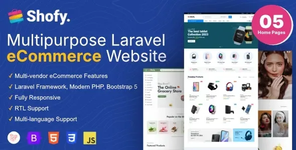 Shofy – eCommerce & Multivendor Marketplace Laravel Platform product artwork