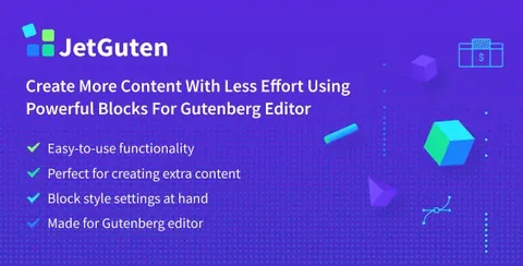 JetGuten – Blocks Set Addon for Gutenberg Editor product artwork