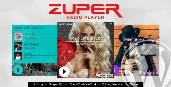 Zuper – Shoutcast and Icecast Radio Player product artwork