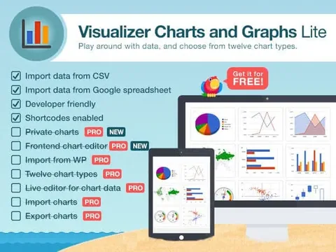 Visualizer Charts and Graphs WordPress Plugin product artwork