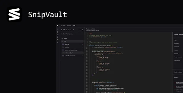 SnipVault product artwork