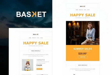 Basket – eCommerce Responsive E-mail Templates product artwork