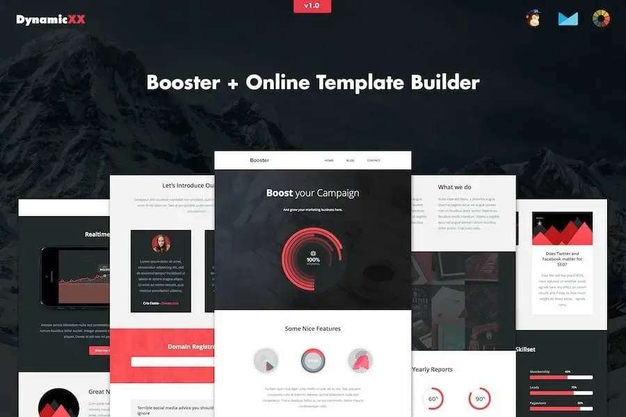 Booster – Responsive Creative Business Email product artwork