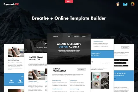Breathe – Responsive Agency Email + Online Builder product artwork