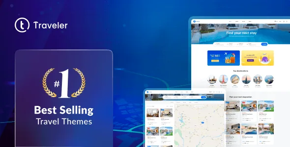 Traveler – Trip Booking WordPress Theme product artwork