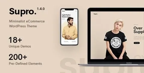 Supro – Minimalist AJAX WooCommerce Theme product artwork