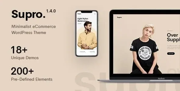 Supro – Minimalist AJAX WooCommerce Theme product artwork