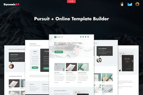 Pursuit – Responsive Marketing / Business Email product artwork