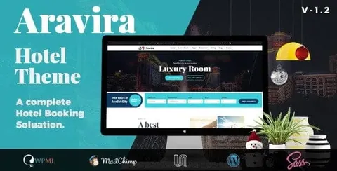 Aravira – Hotel WordPress Theme product artwork
