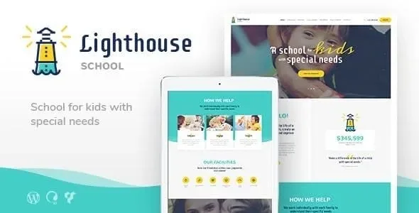 Lighthouse – School for Handicapped Kids WP Theme product artwork