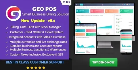 Geo POS – Point of Sale, Billing and Stock Manager Application product artwork