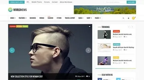 WorldNews – Magazine RTL Responsive WordPress Blog product artwork
